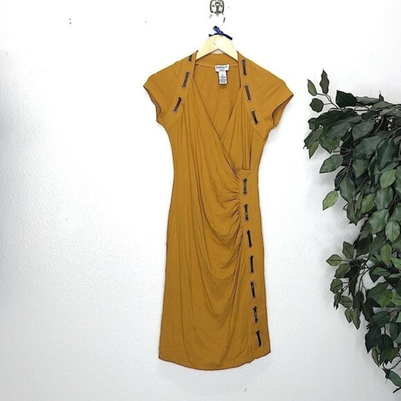 Varner Marc Valvo Mustard Dress - Picture 1 of 5